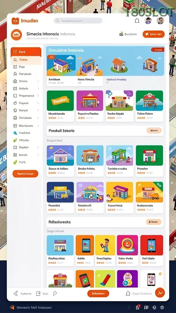 Cuplikan layar 777RT — menu navigasi